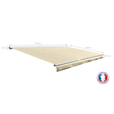 Store banne Semi-coffre COVER 4x3m - Motorisé à télécommande OMBRAZUR - 22