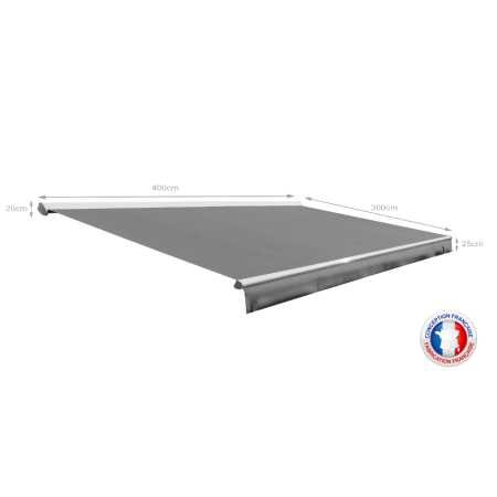 Store banne Semi-coffre COVER 4x3m - Motorisé à télécommande OMBRAZUR - 28