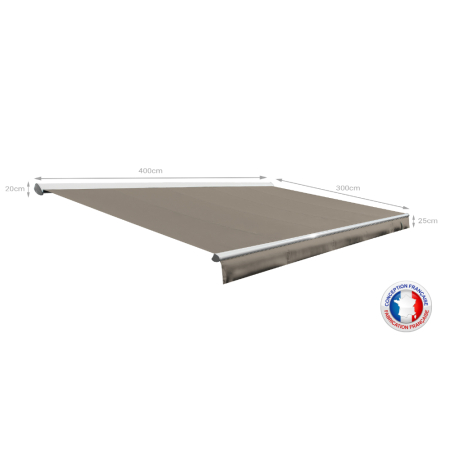 Store banne Semi-coffre COVER 4x3m - Motorisé à télécommande OMBRAZUR - 34