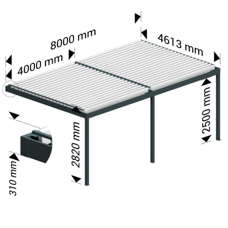 Pergola Bioclimatique COCOON Ombrazur - 4