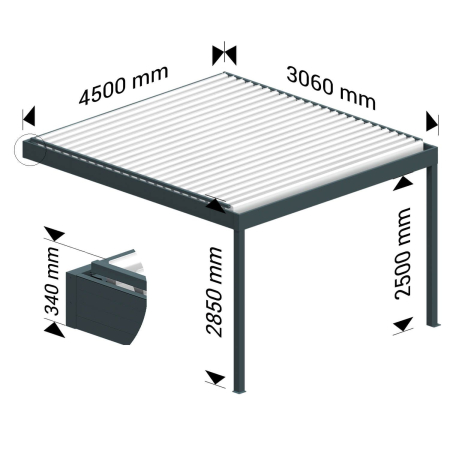 Pergola Bioclimatique COCOON XL Ombrazur - 4