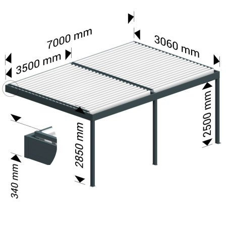 Pergola Bioclimatique COCOON XL Ombrazur - 4