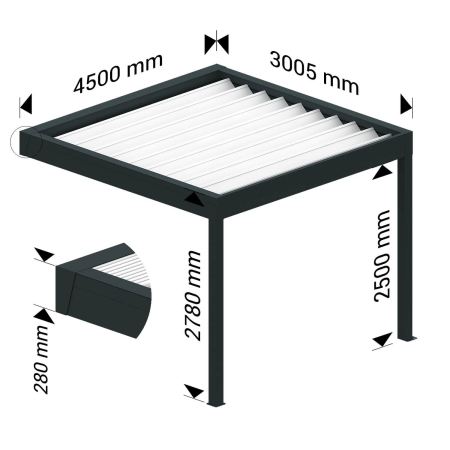 Pergola rétractable CONCEPT Ombrazur - 5