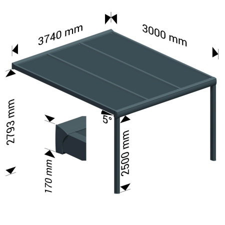 Pergola isotoit® CLASSIC Ombrazur - 4