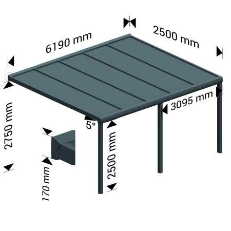 Pergola isotoit® CLASSIC Ombrazur - 5