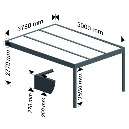 Pergola isotoit® MODERN - 4