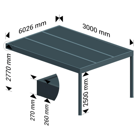 Pergola isotoit® MODERN - 4