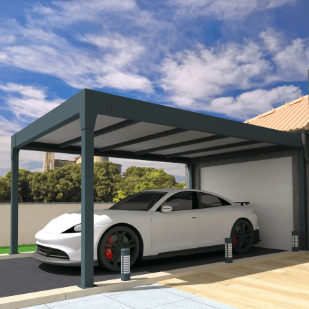 Carport isotoit® MODERN îlot - Ombrazur - 1