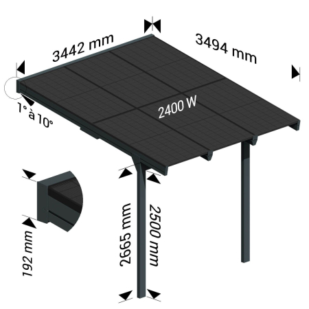 Pergola solaire POWER - Ombrazur - 4