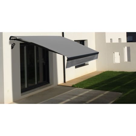 Store banne Monobloc EASY Gris Anthracite 4x3m OMBRAZUR - 2