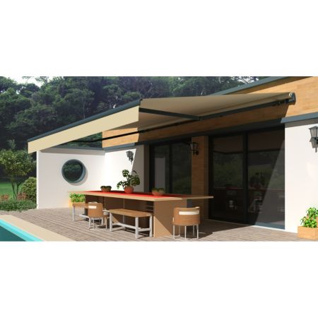 Store banne Monobloc EASY Gris Anthracite 4x3m OMBRAZUR - 13