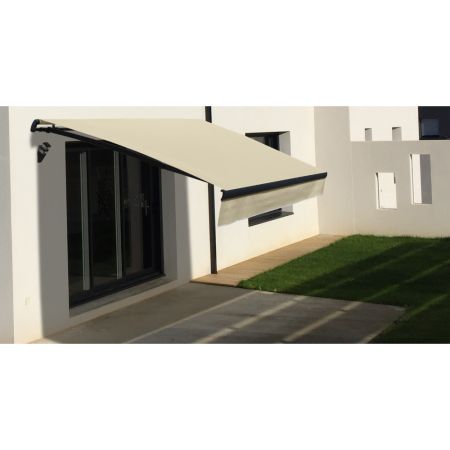 Store banne Monobloc EASY Gris Anthracite 4x3m OMBRAZUR - 14